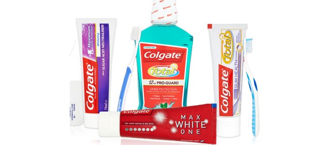 Colgate mutes dobuma higiēnas produkti